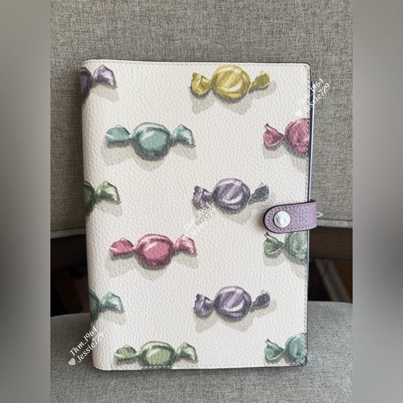 NWT！COACH Notebook With Candy Print （COACH CDB81）fast shipping